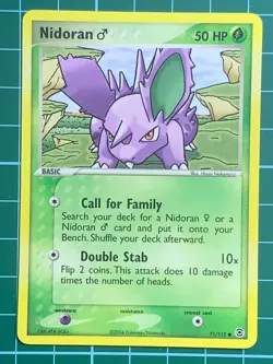 Nidoran 71/112 EX FireRed & LeafGreen Common Pokemon Card 2004 Non Holo [2] - Image 1