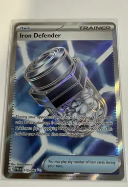 Iron Defender 110/084 Pitch Black Full Art Ultra Rare Pokemon TCG NM - Image 1
