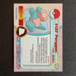 Porygon #137 Topps Series 3 Non Holo Pokemon Card - Image 2