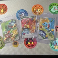 Pokemon TCG First Partner Illustration Collection Series 1 Kanto GEN 1 Starters - Image 1