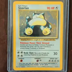 Pokemon TCG Snorlax Jungle Holo Rare #11/64 EN 1999 Wizards Unlimited Error - Image 1