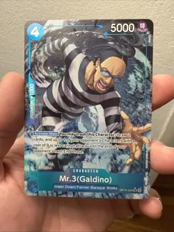One Piece Mr. 3 (Galdino), OP16-056 Alt Art, OP16 Set, English, NM 🚀 Shipping - Image 1
