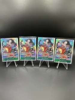 One Piece - 4x Playset Boa Hancock Foil OP16-032 SR The Time of Battle NM - Image 1