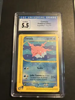 Pokemon TCG Corsola Expedition Base Set 102/165 2002 CGC 5.5 - Image 3
