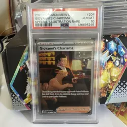 2023 POKEMON MEW EN-151 SPECIAL ILLUSTRATION RARE GIOVANNI'S CHARISMA PSA 10 - Image 1