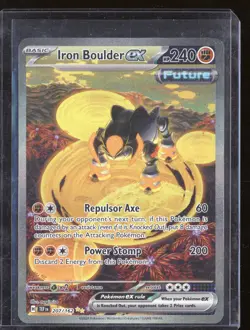 Iron Boulder ex Pokemon Temporal Forces TEF 207/162 Special Illustration Rare - Image 1