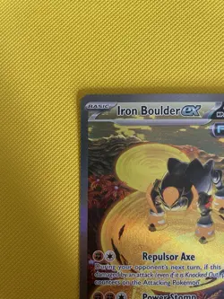 Pokemon TCG Iron Boulder ex 207/162 SV05 Temporal Forces Illustration Rare - Image 5