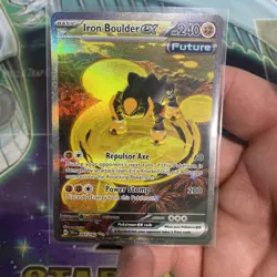 Pokemon TCG Iron Boulder ex 207/162 Temporal Forces Special Illustration Rare - Image 1
