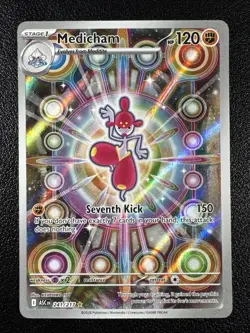 Pokemon Medicham Illustration Rare IR Full Art Holo 241/217 Ascended Heroes - Image 1