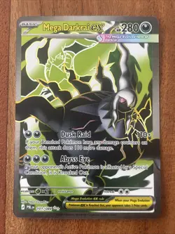 Pokemon TCG Mega Darkrai ex 101/084 Me05: Pitch Black Ultra Rare Holo NM - Image 1
