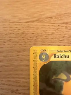 Raichu 27/144 Skyridge Set Rare Vintage Pokemon e-Reader Yuka Morii WOTC NM - Image 3