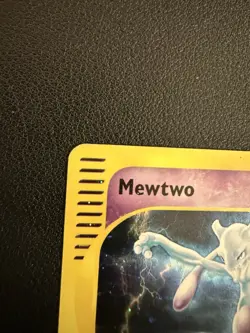 Pokemon TCG Mewtwo 20/165 Expedition Base Set Holo Rare - Damaged - Image 2