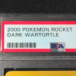 Pokemon TCG Dark Wartortle 46/82 Team Rocket Unlimited Regular PSA 9 2000 - Image 3
