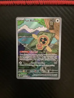 Fan Rotom 250/217 Illustration Rare ME: Ascended Heroes Pokemon Holo Near Mint - Image 1