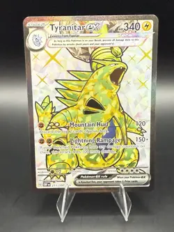 Tyranitar ex 211/197 Ultra Rare Holo SV03: Obsidian Flames Pokemon Card TCG NM - Image 1