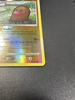 Diglett 72/127 Platinum Reverse Holo Pokemon TCG English 2009 - Image 4