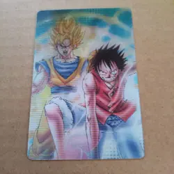 Dragon Ball x One Piece Son Goku and Luffy Llenticular Card (1 card) - Image 2