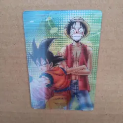 Dragon Ball x One Piece Son Goku and Luffy Llenticular Card (1 card) - Image 3