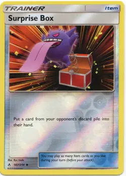 Surprise Box 187/214 Uncommon Unbroken Bonds Pokemon Reverse Holo Near Mint - Image 1