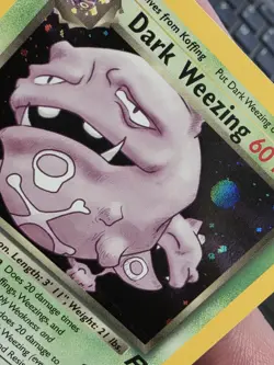 Vintage Pokemon TCG - Team Rocket - Dark Weezing 14/82 Holo: NM (with Moon) - Image 4