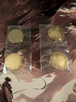 1 Set Of Pokemon TCG Black and Gold Metal Poison & Burn Markers - Image 3