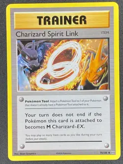 Pokemon Charizard Spirit Link 75/108 EVO Evolutions LP - Image 1