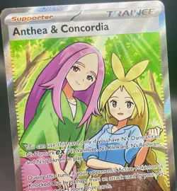 Anthea & Concordia 254/217 Ascended Heroes Female Trainer Full Art Pokemon NM/M - Image 3