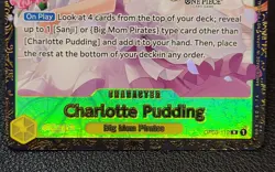 One Piece 2024 Charlotte Pudding Championship OP03-112 R Near Mint NM - Image 5