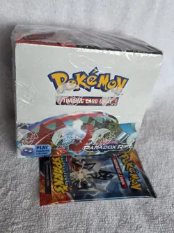Pokemon Scarlet & Violet Paradox Rift Booster Box SEALED/NEW, + 1 extra pack! - Image 1