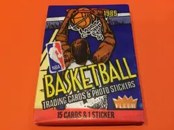 1989 Fleer basketball sealed 15 card pack Jordan Pippen Rodman Johnson Bird Webb - Image 1