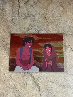 1993 Skybox - Disney’s Aladdin Spectra-Etch Card - A Friendship Blossoms - Image 1