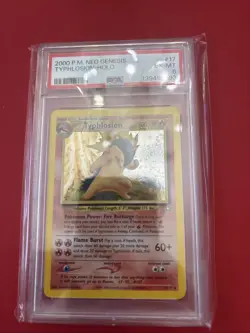 2000 Pokemon Neo Genesis 17 Typhlosion Holo PSA 6 73984261 - Image 1