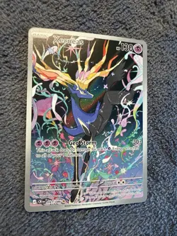 Pokemon TCG Xerneas Illustration Rare Full Art Holo HP130 091/086 Chaos Rising - Image 2