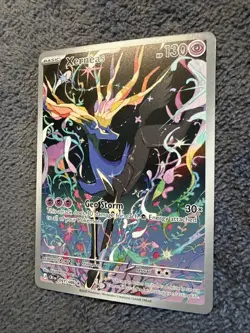 Pokemon TCG Xerneas Illustration Rare Full Art Holo HP130 091/086 Chaos Rising - Image 3
