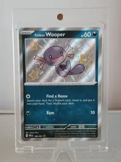 Paldean Wooper - 180/091 Pokemon SV: Paldean Fates PAF Holo Near Mint SHINY - Image 1