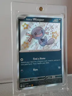 Paldean Wooper - 180/091 Pokemon SV: Paldean Fates PAF Holo Near Mint SHINY - Image 2