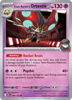 Team Rocket's Orbeetle #89 | DRI | Pokemon | Foil | Mint - Image 1