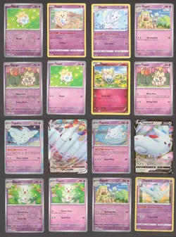 16X Togepi Togetic Togekiss Pokemon Cards MEGA BUNDLE Deck Building V Rare LOT - Image 1