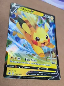 Pikachu V SWSH285 Sword & Shield Promo Card Near Mint Condition - Image 2