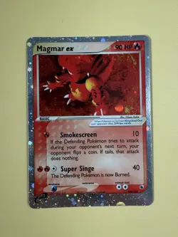 Magmar EX 100/109 Ruby and Sapphire Ultra Rare Card 2003 POKEMON - Image 1