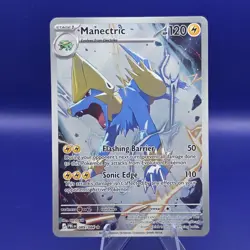 Manectric 089/089 Illustration Rare Holo Pitch Black Pokemon NM - Image 1