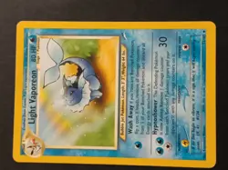 Pokemon Card - Light Vaporeon 52/105 - English - Image 2
