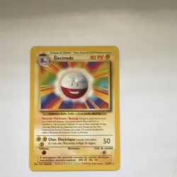 WOTC Electrode 21/102 Base Set Pokemon TCG Regular Rare 1999 French 80 HP - Image 3