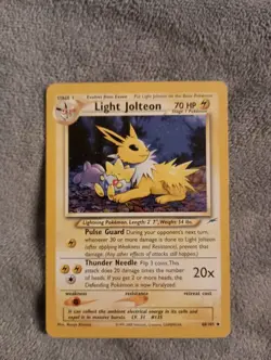 Light Jolteon 48/105 Uncommon Neo Destiny Pokemon Unlimited LP - Image 1