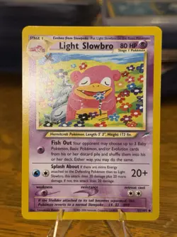 Pokemon TCG Light Slowbro Unlimited Uncommon Neo Destiny 051/105 Vintage NM/Mint - Image 2