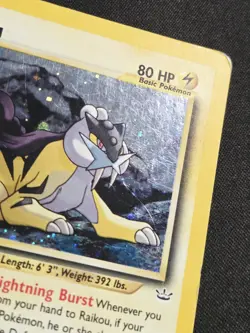 Raikou 13/64 Neo Revelation Holo Rare Unlimited WoTC Pokemon 2000 - Image 4