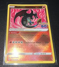 Radiant Charizard 011/078 Ultra Rare Holo Pokemon GO - FREE SHIPPING - Image 4