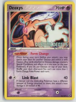 Deoxys 16/107 Destiny Deoxys Movie Promo Pokemon Card Stamped Rare MP - Image 1