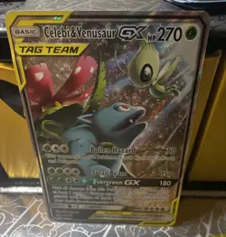 The Pokemon Company Celebi & Venusaur GX SM167 SM Promo Holo ENG 2019 HP270 - Image 1