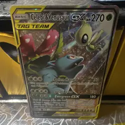 The Pokemon Company Celebi & Venusaur GX SM167 SM Promo Holo ENG 2019 HP270 - Image 2